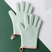 2 tk paksenenud silikoonkindad ahju soojusisolatsiooniga sõrmekindad toiduvalmistamiseks mikrolaineahjus libisemiskindla haardega potihoidja köögi küpsetustööriist