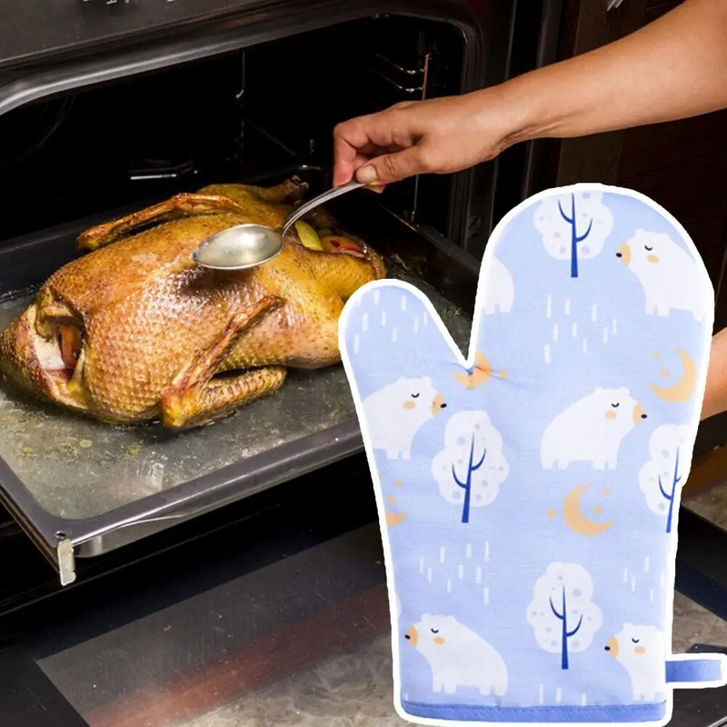 1vnt Premium silikoninė orkaitės pirštinė Silikoninė pirštinė virtuvės tiekimas šilumos apsauga minkšta neslystanti