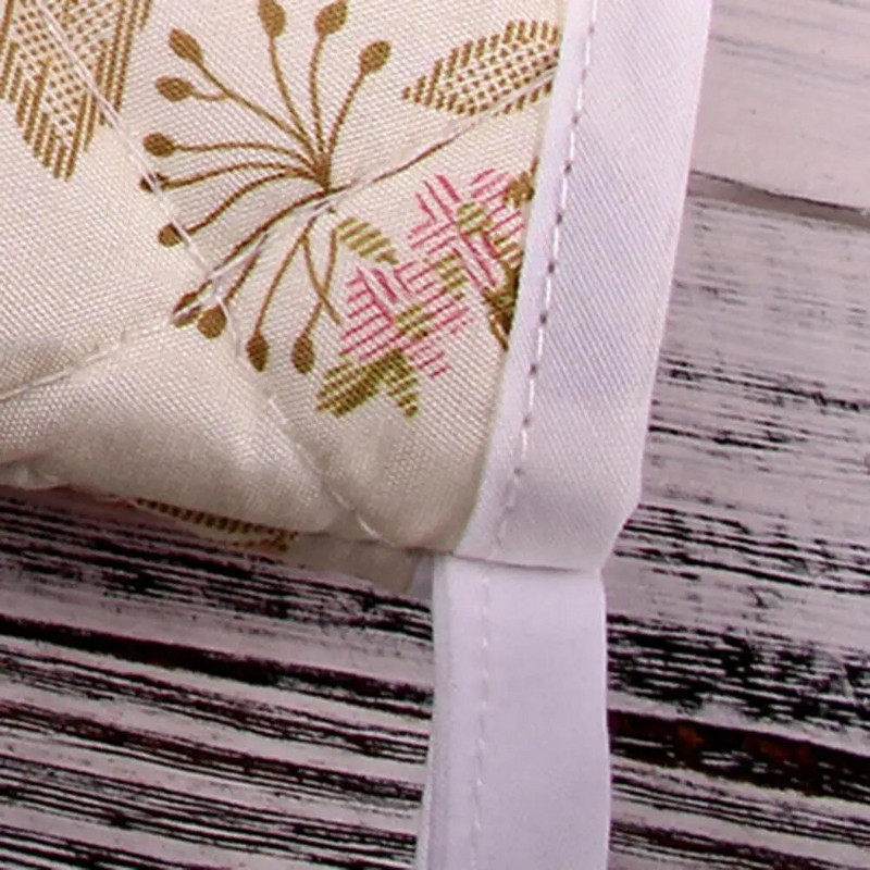 1vnt orkaitės pirštinė, minkštos tekstūros karščiui atspari orkaitės pirštinė, poliesteris su gėlėmis marginta mikrobangų krosnelės pirštinių kepimo priedai