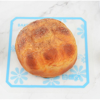Китайско синьо цвете Подложка за тава за печене със силиконова подложка за приготвяне на юфка Подложка за месене на тесто за кухненски сладкиши Бисквитки Хляб