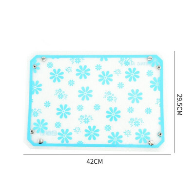 Hiina sinise lillega küpsetusplaadi matt Snap Silikoonist nuudlite valmistamise padjaga Sõtkumismatt köögisaia küpsiseleiva jaoks