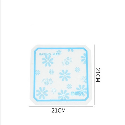 Hiina sinise lillega küpsetusplaadi matt Snap Silikoonist nuudlite valmistamise padjaga Sõtkumismatt köögisaia küpsiseleiva jaoks