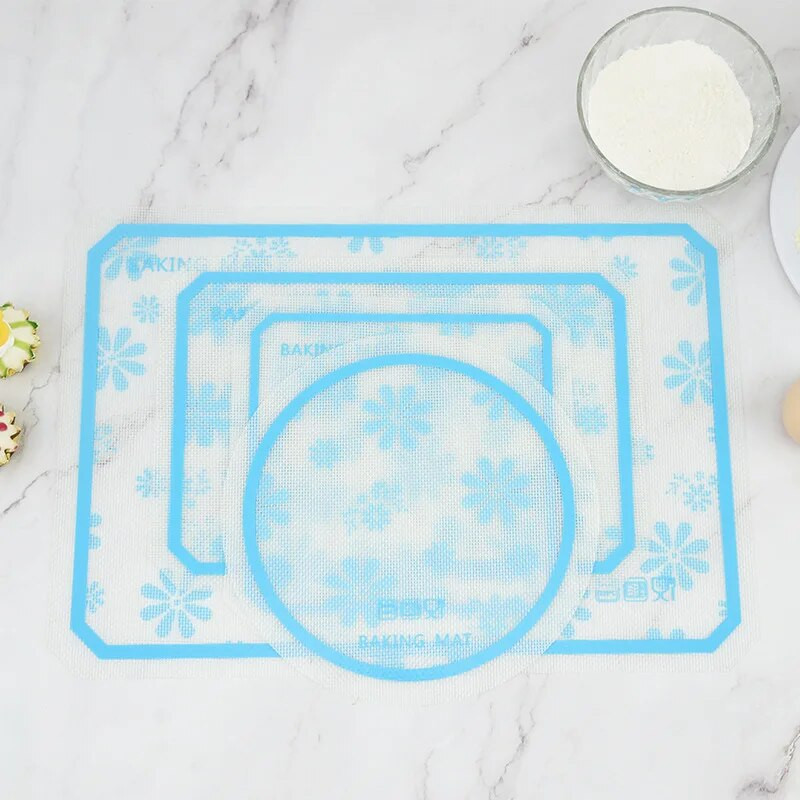 Hiina sinise lillega küpsetusplaadi matt Snap Silikoonist nuudlite valmistamise padjaga Sõtkumismatt köögisaia küpsiseleiva jaoks