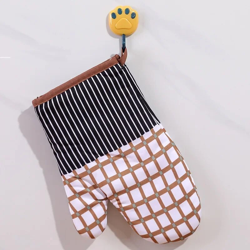 Cotton Print Magas hőmérséklet elleni kesztyűk Mikrohullámú forrázásgátló sütőkesztyűk Konyhai sütő hőszigetelő kesztyűk konyhai kesztyűk
