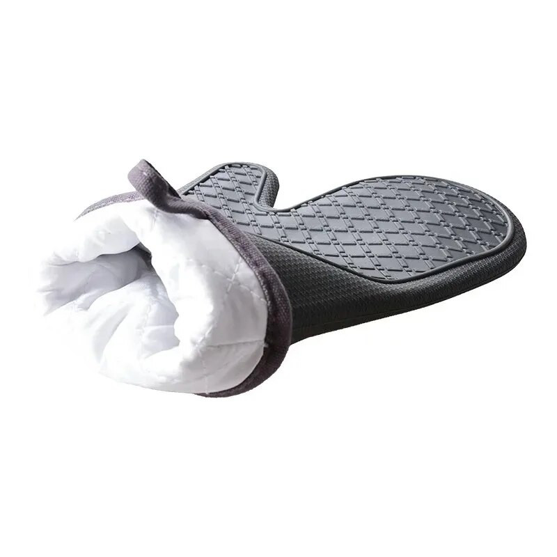 2kom izolirane silikonske kratke rukavice za pećnicu Rukavice za pećnicu za mikrovalnu pećnicu Alati za kuhanje Kućne kuhinje Pamučne rukavice otporne na toplinu