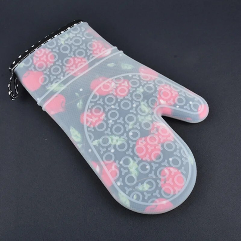 1 tk kuumakindlast silikoonist köögikindad ahjukindad paksemad silikoonist toiduvalmistamiskindad mikrolaineahju köögiprindiga kindad