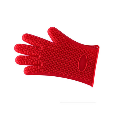 Γάντια σιλικόνης 1 τμχ σε σχήμα καρδιάς με αντιολισθητικά γάντια πέντε δακτύλων και ανθεκτικά σε υψηλή θερμοκρασία γάντια σιλικόνης