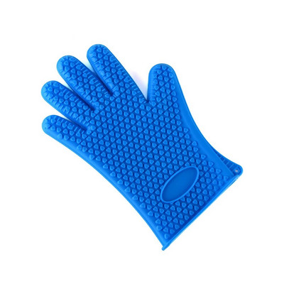 Γάντια σιλικόνης 1 τμχ σε σχήμα καρδιάς με αντιολισθητικά γάντια πέντε δακτύλων και ανθεκτικά σε υψηλή θερμοκρασία γάντια σιλικόνης
