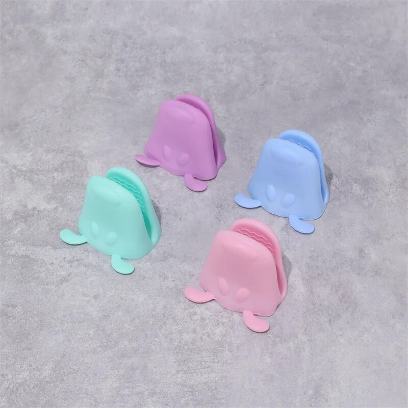 2 tk. Toidukvaliteediga köögi silikoonkindad Põletusvastased libisemisvastased sõrmeklambrid Kodumajapidamises kasutatav mikrolaineahi soojusisolatsiooni korraldaja