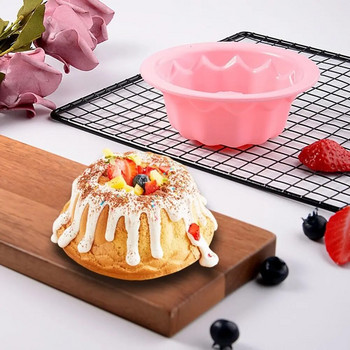 2 τμχ Εργαλεία ζαχαροπλαστικής Mini Diy Bakeware Μους Φόρμες κέικ Φόρμα κέικ Ταψί σιλικόνης για κέικ