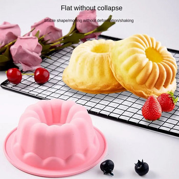 2 τμχ Εργαλεία ζαχαροπλαστικής Mini Diy Bakeware Μους Φόρμες κέικ Φόρμα κέικ Ταψί σιλικόνης για κέικ