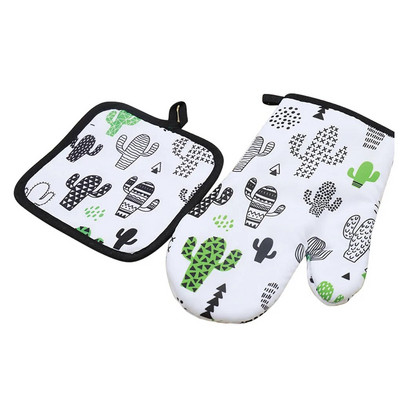 2 tk kaktuse isoleeritud padjandiga kinnas kuumakindel BBQ toiduvalmistamine küpsetamine köök ahju kindad padjamatt