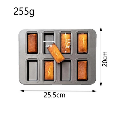8-õõnsusega minileivaküpsetuspannid Mittekleepuvad muffinipannid, küpsisevorm meisterdage muffinivorm, ahjuvorm Köögi küpsetustarbed