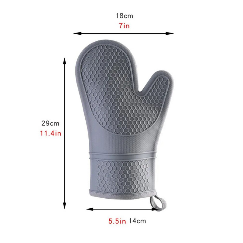 1 tk silikoonist soojusisolatsioonikindad, põletusvastased kuumakindlad, libisemiskindlad käepidemega ahjud kodus isoleeritud kindad köögi küpsetustööriist