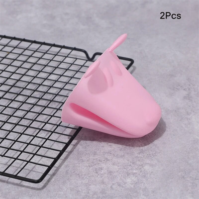 Tepelne odolné silikónové rukavice do kuchyne, silikónové kuchynské doplnky, kuchynské náčinie, mikrovlnné grilovacie rukavice s bavlnenou podšívkou na rukávoch