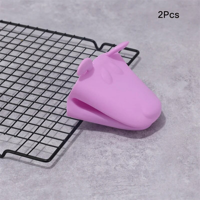 Tepelne odolné silikónové rukavice do kuchyne, silikónové kuchynské doplnky, kuchynské náčinie, mikrovlnné grilovacie rukavice s bavlnenou podšívkou na rukávoch