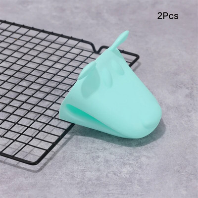 Tepelne odolné silikónové rukavice do kuchyne, silikónové kuchynské doplnky, kuchynské náčinie, mikrovlnné grilovacie rukavice s bavlnenou podšívkou na rukávoch