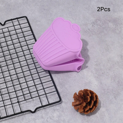 Tepelne odolné silikónové rukavice do kuchyne, silikónové kuchynské doplnky, kuchynské náčinie, mikrovlnné grilovacie rukavice s bavlnenou podšívkou na rukávoch