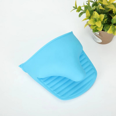 Tepelne odolné silikónové rukavice do kuchyne, silikónové kuchynské doplnky, kuchynské náčinie, mikrovlnné grilovacie rukavice s bavlnenou podšívkou na rukávoch