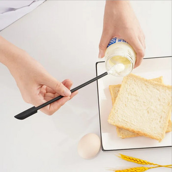 Νέο Σετ Μίνι Σπάτουλας Σιλικόνης Αξεσουάρ εργαλείου ψησίματος για κέικ κουζίνας με μαρμελάδα καλλυντικών με διπλή κεφαλή ξύστρα