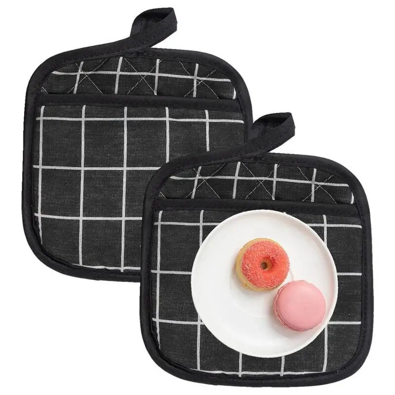 Köögipotialused padi ja pliidiahjukindad kuumakindel termiline kuumusevastane Võtke kuum pott keetmine küpsetuskindad isolatsioonipadi