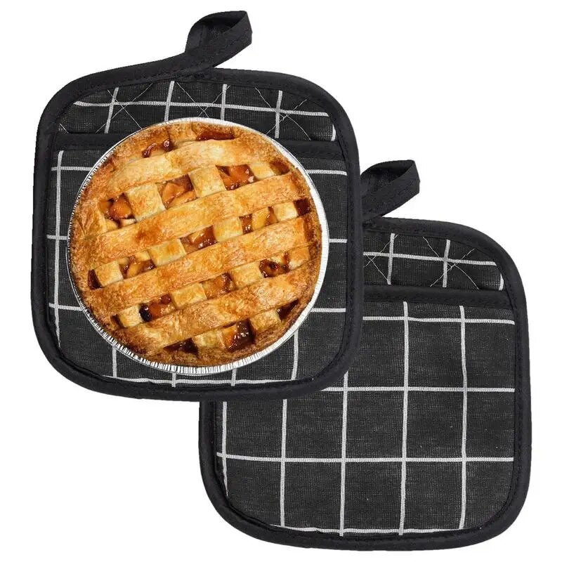 Köögipotialused padi ja pliidiahjukindad kuumakindel termiline kuumusevastane Võtke kuum pott keetmine küpsetuskindad isolatsioonipadi