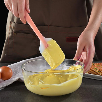 Силиконова стъргалка за сладкиши за печене Шпатула незалепваща стъргалка за торта Шпатула за крем масло Топлоустойчива Кухня Инструменти за печене на сладкиши