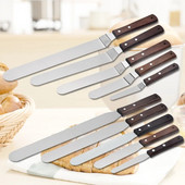 4/6/8 palcová nerezová oceľová špachtľa na tortu, maslový krém, poleva, nôž na hladšie kuchynské pečivo, nástroje na zdobenie torty