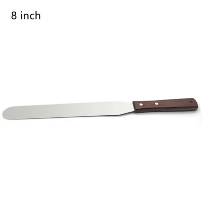 4/6/8 palcová nerezová oceľová špachtľa na tortu, maslový krém, poleva, nôž na hladšie kuchynské pečivo, nástroje na zdobenie torty