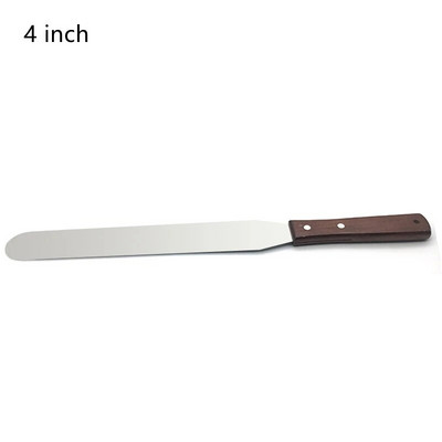 4/6/8 palcová nerezová oceľová špachtľa na tortu, maslový krém, poleva, nôž na hladšie kuchynské pečivo, nástroje na zdobenie torty