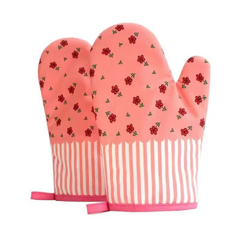 2 ΤΕΜ. Ειδικά γάντια ψησίματος φούρνου μικροκυμάτων, δημιουργικά αντιολισθητικά γάντια κουζίνας, ανθεκτικά σε υψηλή θερμοκρασία, παχύρρευστα αντιζευματουργικά γάντια