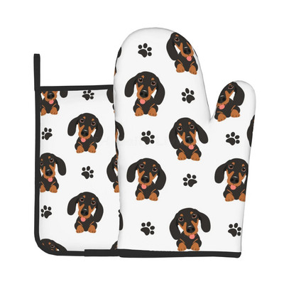 Armsa taksi mustriga köök kuumakindlad kindad naljakad libisemiskindlad ahjukindad ja potihoidjate komplektid küpsetamiseks ja grillimiseks