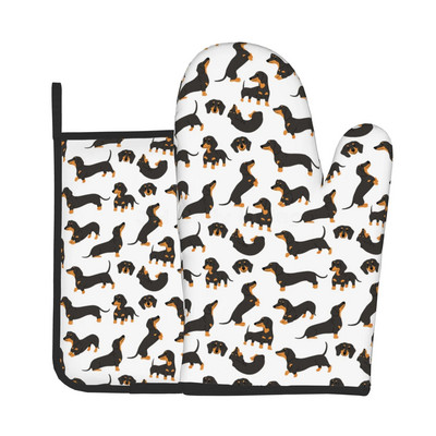 Armsa taksi mustriga köök kuumakindlad kindad naljakad libisemiskindlad ahjukindad ja potihoidjate komplektid küpsetamiseks ja grillimiseks