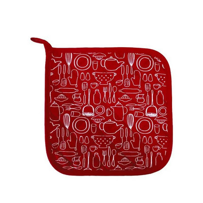 Kuhinjska toplinska izolacija za mikrovalnu pećnicu Rukavice za pećnicu Pamučni držači za lonce Crvena crna nordijska neklizajuća podloga Roštilj za pečenje Alati za kuhanje