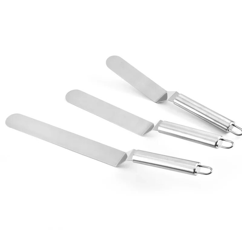 6/8/10 tolli roostevabast terasest kondiitritooted spaatliga koogikreemi glasuuriga spaatliga silumiskoogi kaunistamiseks tööriistad köögitarvikud