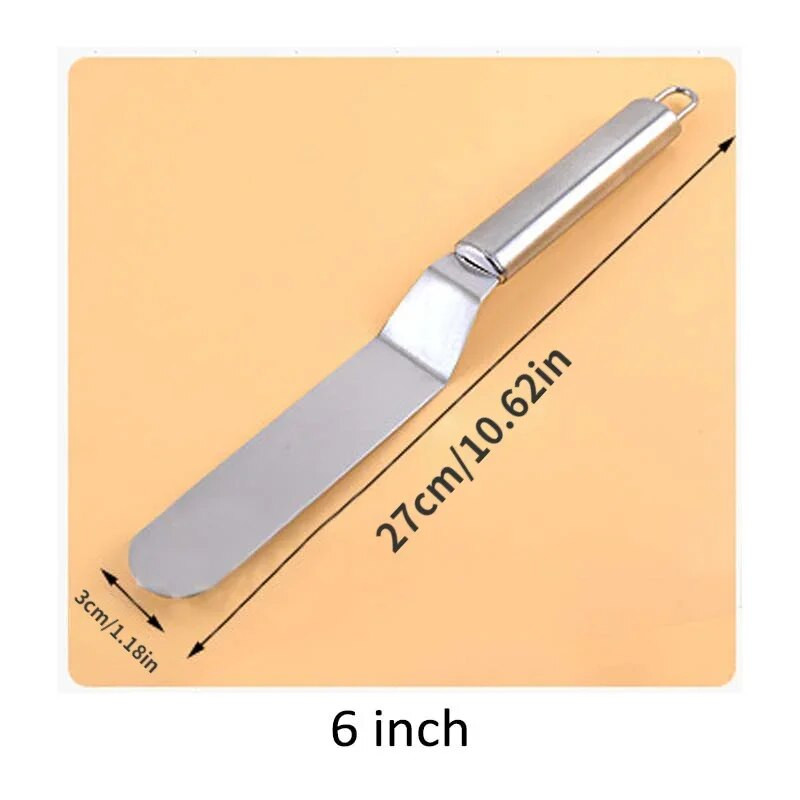 6/8/10 tolli roostevabast terasest kondiitritooted spaatliga koogikreemi glasuuriga spaatliga silumiskoogi kaunistamiseks tööriistad köögitarvikud