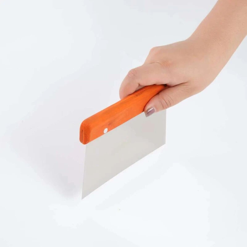 Drevená rukoväť Nerezová oceľová sekačka na cesto Pečenie Cestoviny Stierka Cesto Škrabka na cesto Nástroje na pečenie Nástroje na zdobenie tort