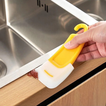Силиконова мека стъргалка Стъргалка за почистване на тигани Kitchen Мръсен тиган Чистие Четка за почистване на тенджери Скрепер за измиване Инструменти за почистване на кухня
