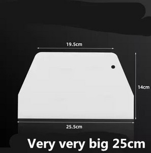 valge tahvel Plastikust kondiitritoodete lõikur Pizza Taignakaabits Kook Spaatlid Tööriistad Fondant Sugarcraft Trapetsikujuline Leivaküpsetaja Võinuga