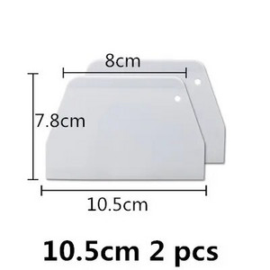 valge tahvel Plastikust kondiitritoodete lõikur Pizza Taignakaabits Kook Spaatlid Tööriistad Fondant Sugarcraft Trapetsikujuline Leivaküpsetaja Võinuga