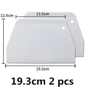 valge tahvel Plastikust kondiitritoodete lõikur Pizza Taignakaabits Kook Spaatlid Tööriistad Fondant Sugarcraft Trapetsikujuline Leivaküpsetaja Võinuga