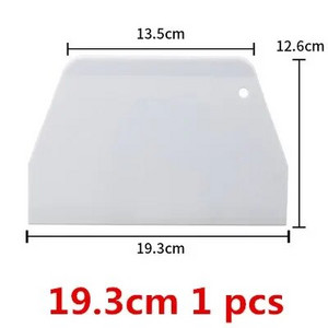 valge tahvel Plastikust kondiitritoodete lõikur Pizza Taignakaabits Kook Spaatlid Tööriistad Fondant Sugarcraft Trapetsikujuline Leivaküpsetaja Võinuga