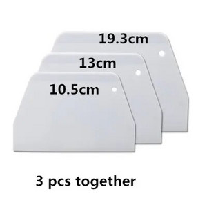 valge tahvel Plastikust kondiitritoodete lõikur Pizza Taignakaabits Kook Spaatlid Tööriistad Fondant Sugarcraft Trapetsikujuline Leivaküpsetaja Võinuga