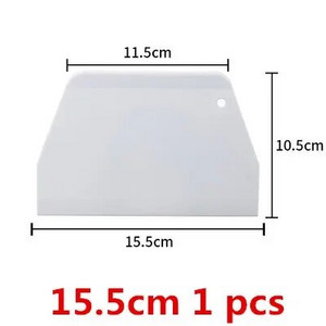 valge tahvel Plastikust kondiitritoodete lõikur Pizza Taignakaabits Kook Spaatlid Tööriistad Fondant Sugarcraft Trapetsikujuline Leivaküpsetaja Võinuga