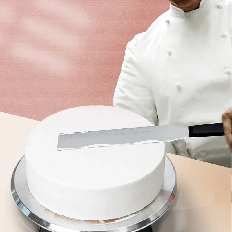 6/8/10 palcová nerezová oceľová špachtľa na tortu, maslový krém, poleva, nôž na hladšie kuchynské pečivo, nástroje na zdobenie torty