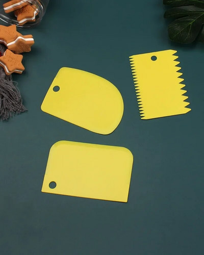 3 tk koogikaabits plastist küpsetustööriistad mee-koore-jahu kaabitsatarvikud majapidamises kasutatavad köögitarvikud küpsetusvidinad