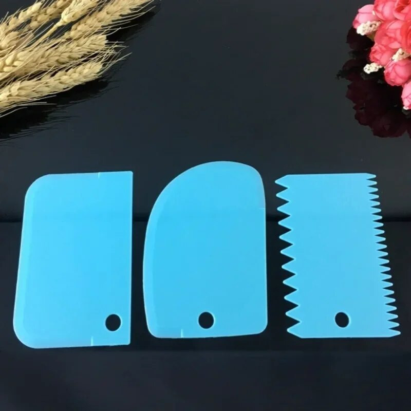 3 tk koogikaabits plastist küpsetustööriistad mee-koore-jahu kaabitsatarvikud majapidamises kasutatavad köögitarvikud küpsetusvidinad