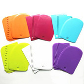 3 tk kreemjas kraabits DIY köök sirge hambakujulise hambakujuga kreemjas leivalõikur plastist kook pastakujuline kaabits küpsetamine fondant tööriistad