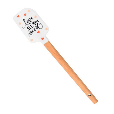 1 tk jõulude pikk spaatliga silikoonkreem kodukook jõulude küpsetustarvikute valmistamiseks kõrge temperatuuriga küpsetustööriist