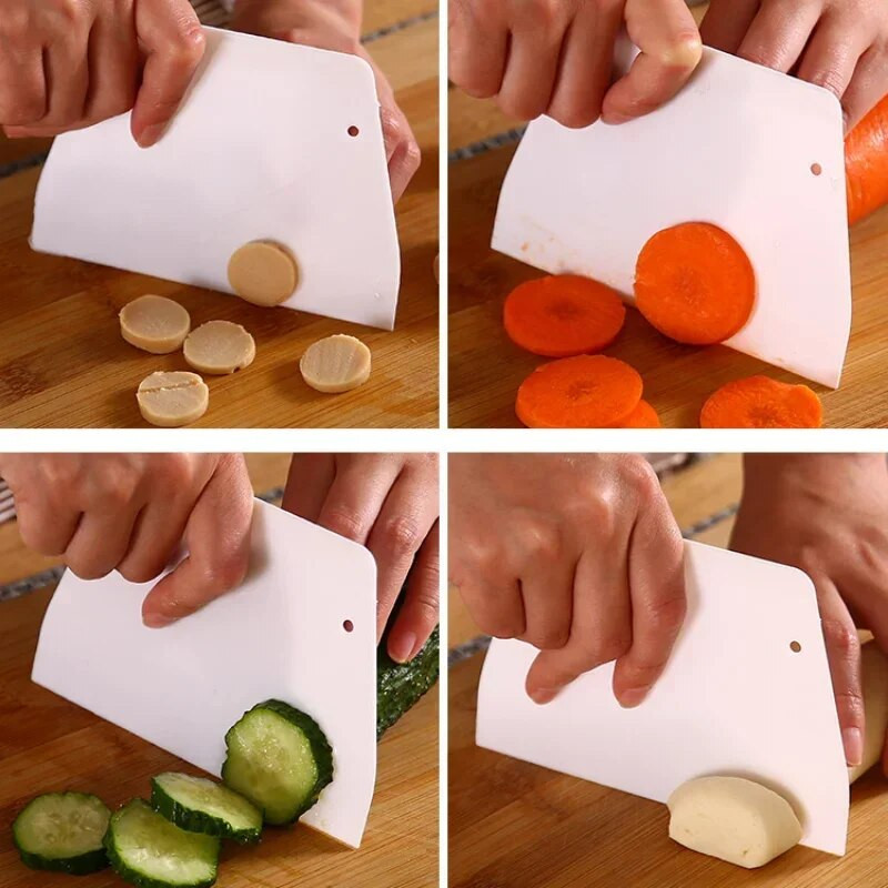 1/3 vnt. Naudinga lenkta kreminė mentelė „pasidaryk pats“ konditerijos pjaustyklės Fondant tešlos grandiklis Tortų pjaustyklė tešlos kepimo įrankis Virtuvės priedai